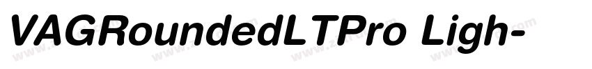 VAGRoundedLTPro Ligh字体转换